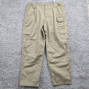 5.11‎ Tactical Taclite Pro Pants 38x30 Beige Ripstop Cargo Utility Workwear READ